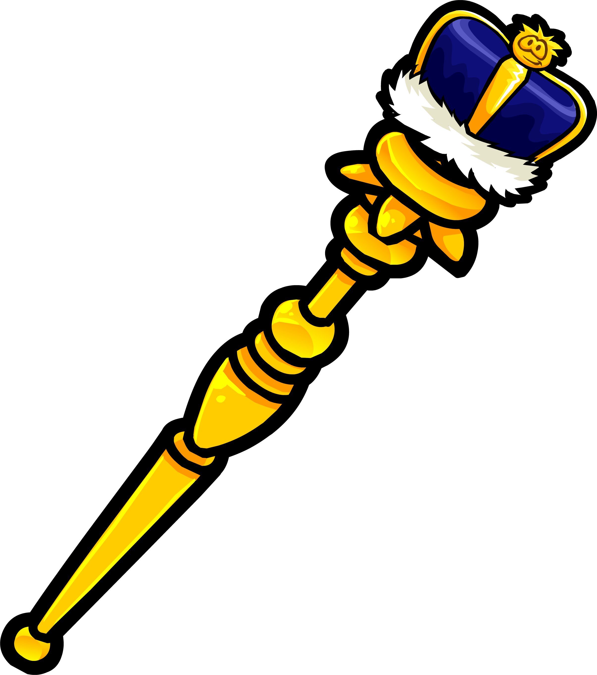 Crown scepter
