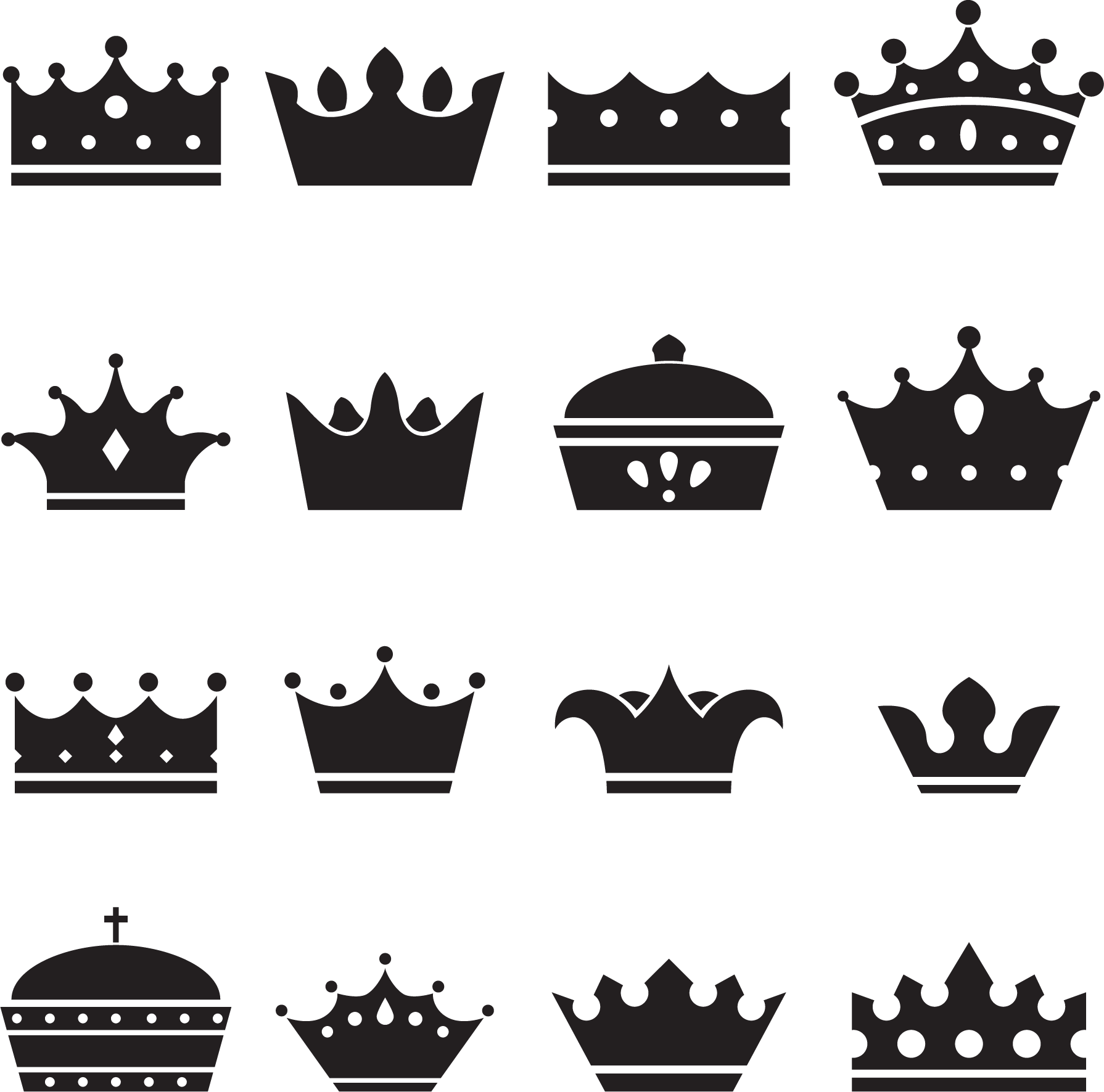 Download Clipart crown silhouette, Clipart crown silhouette ...