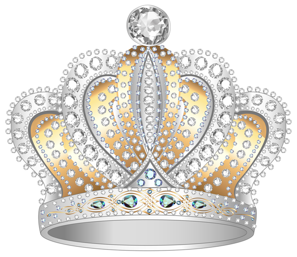 Gold crown png image. Clipart diamond silver diamond