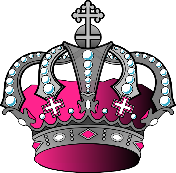 clipart crown silver