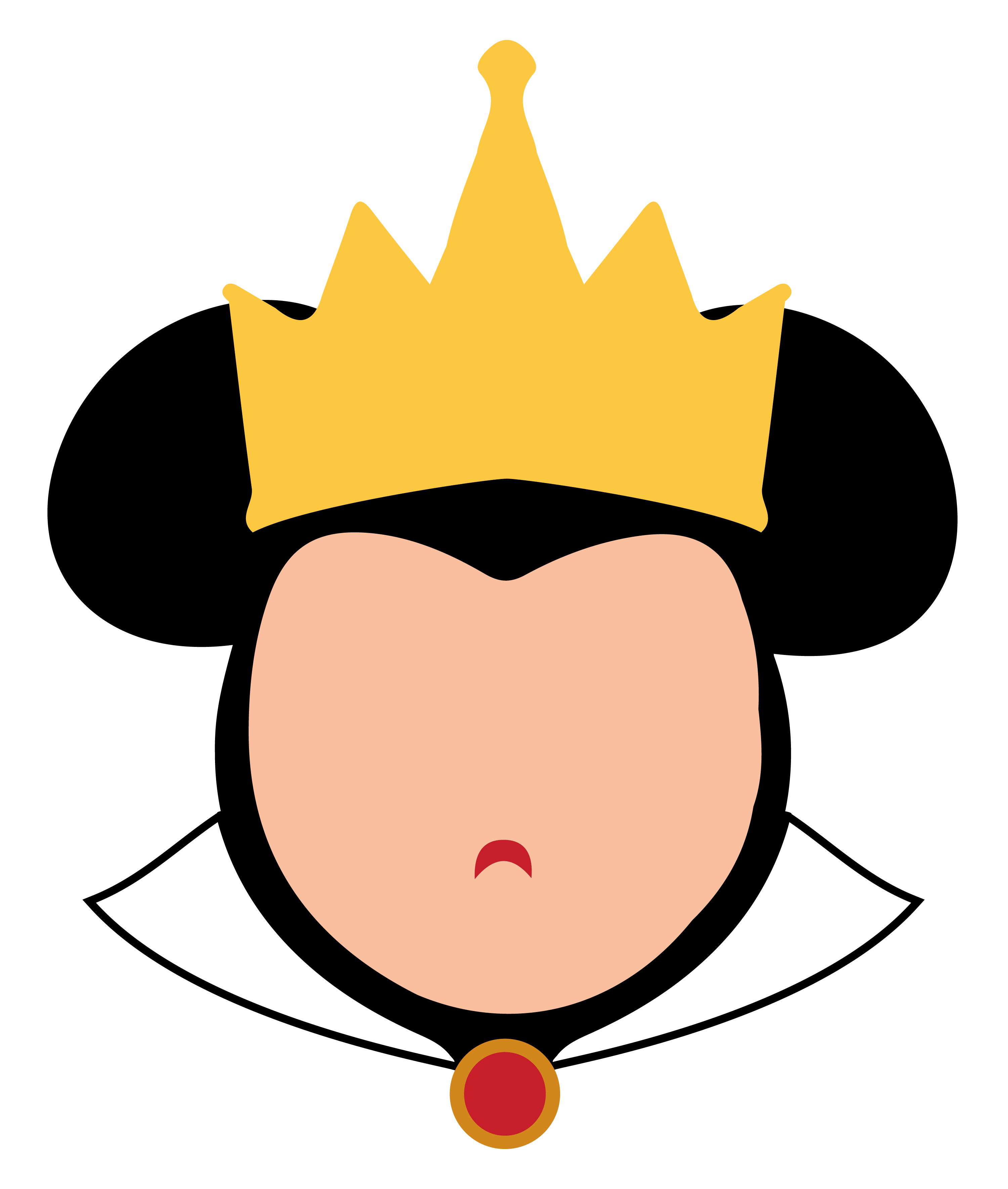 clipart crown snow white