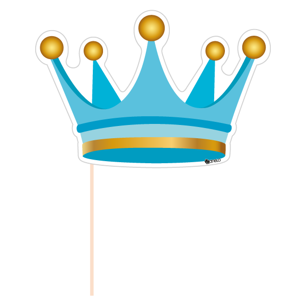 Clipart crown teal. Party photobooth props figure