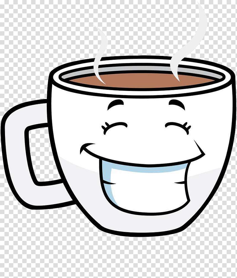 clipart cup coffee face
