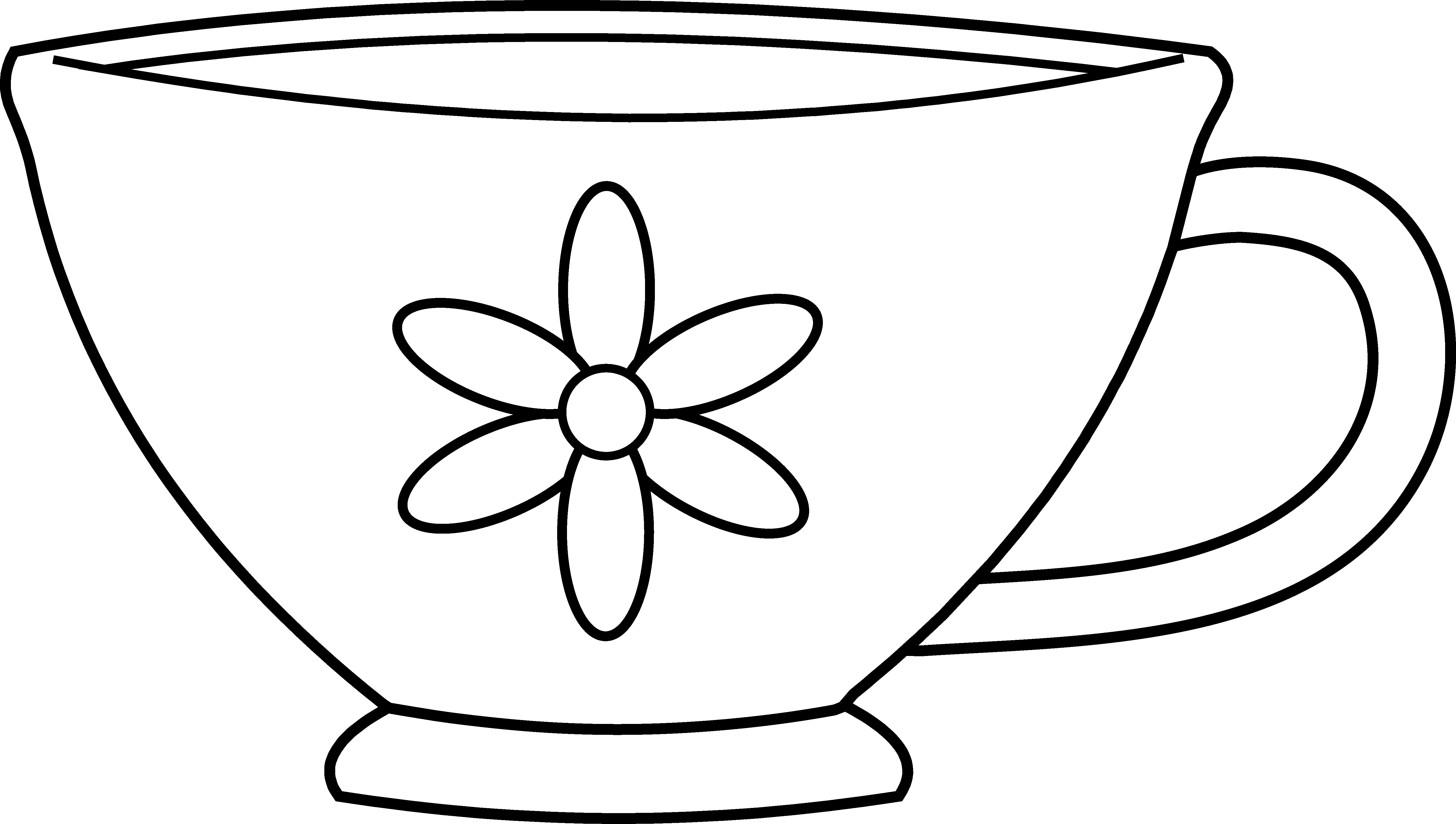 Cup Clipart Colouring Page Cup Colouring Page Transparent FREE For