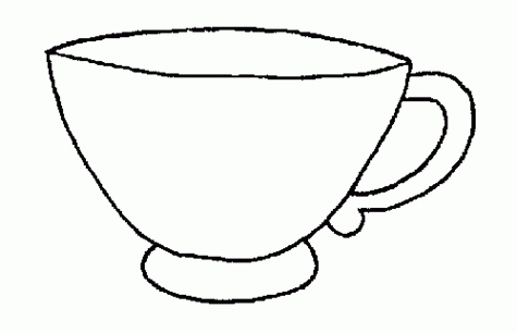 cups clipart outline