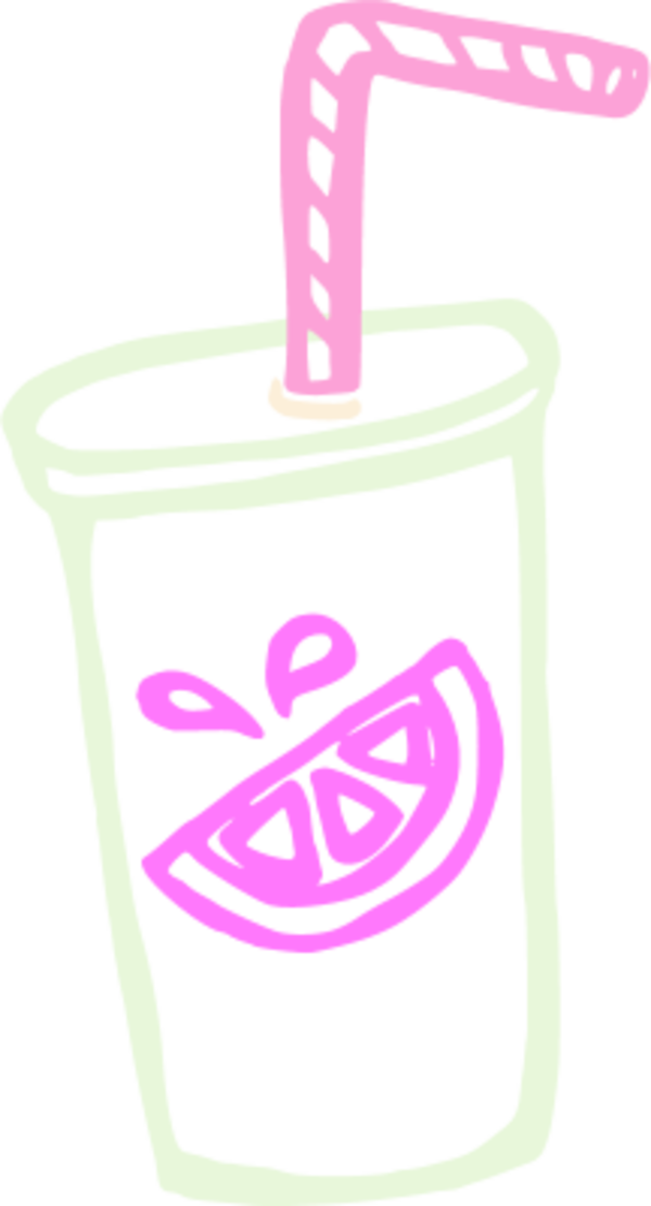 cup clipart pink