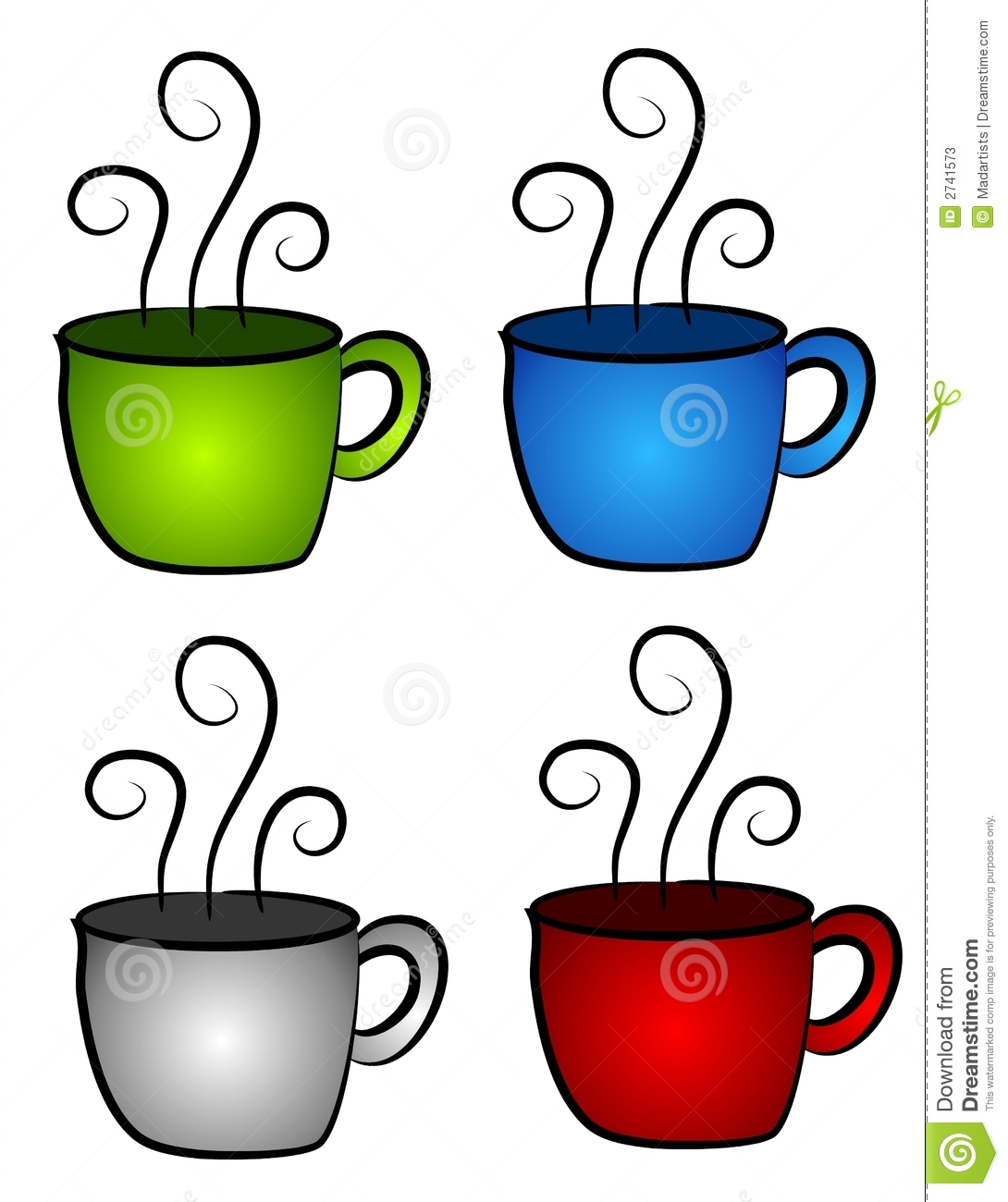 cups clipart four