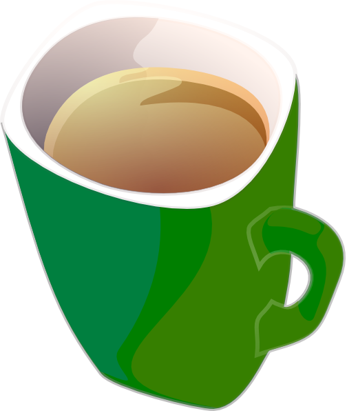 Clipart cup green coffee. Purple tea mug clip