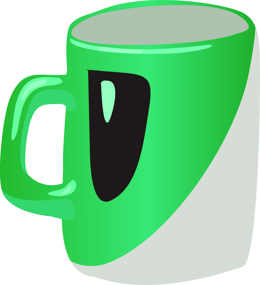 clipart cup green mug