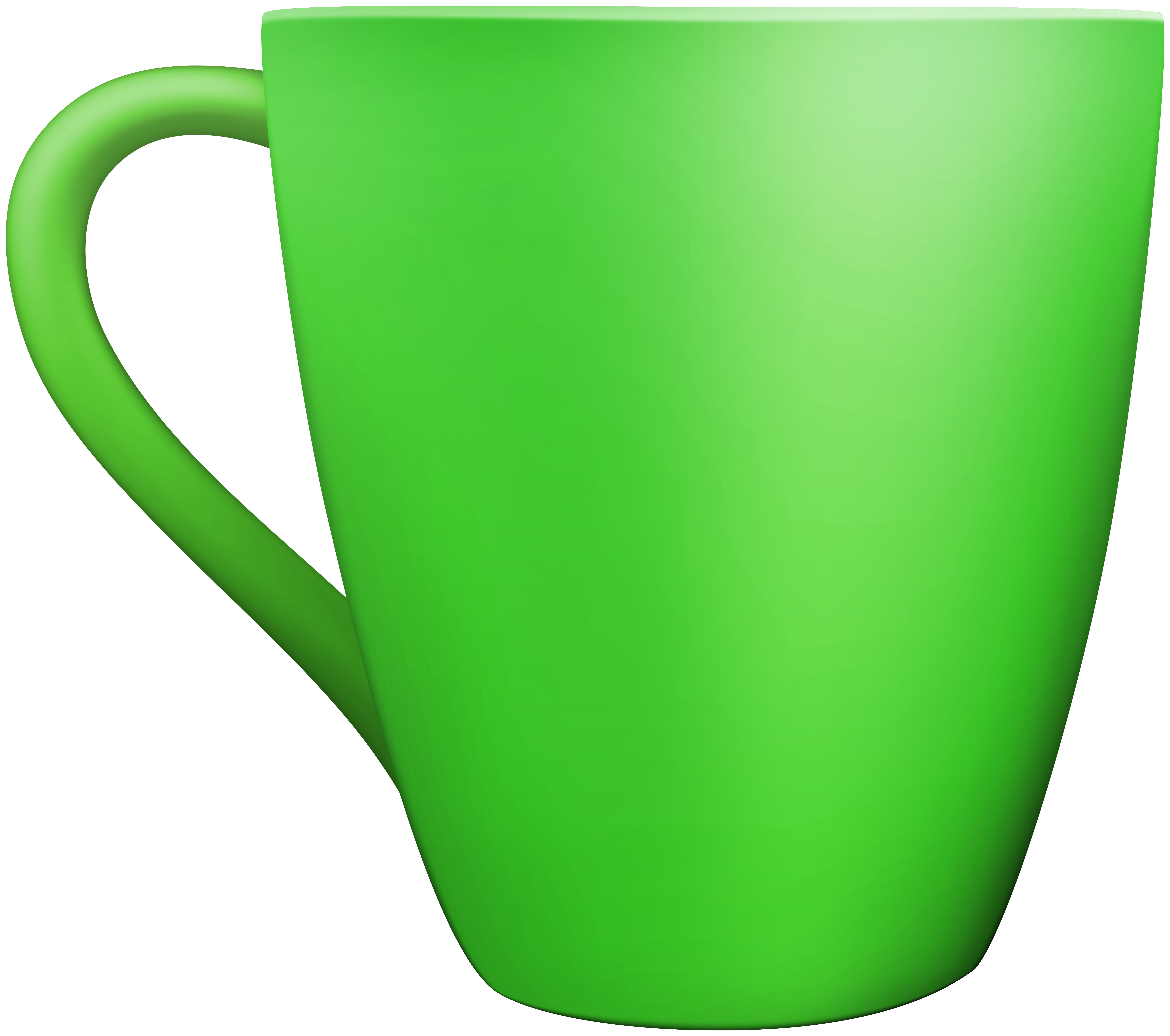 cups clipart green mug