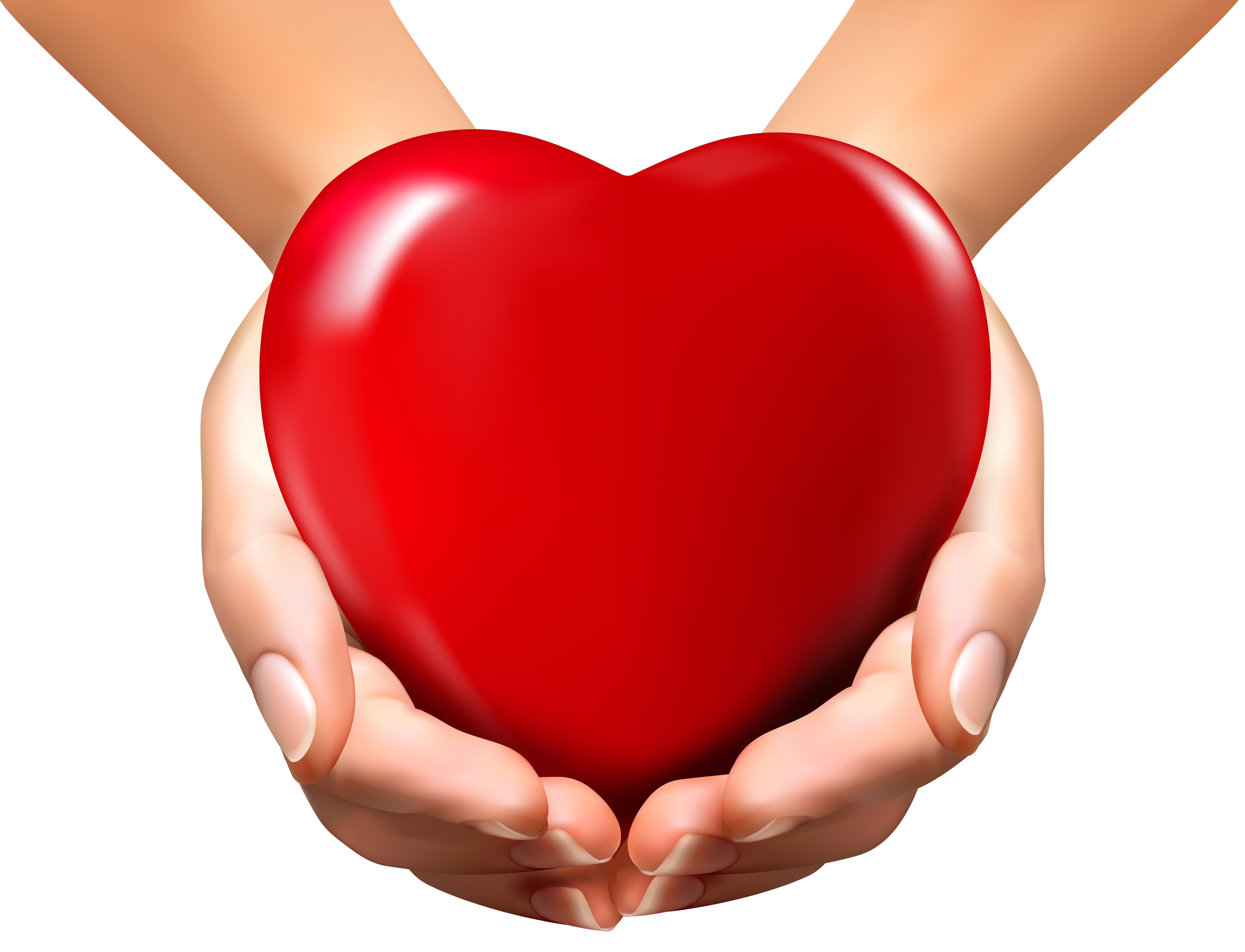 Online hands with png. Heat clipart group heart