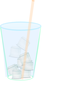 clipart cup ice water