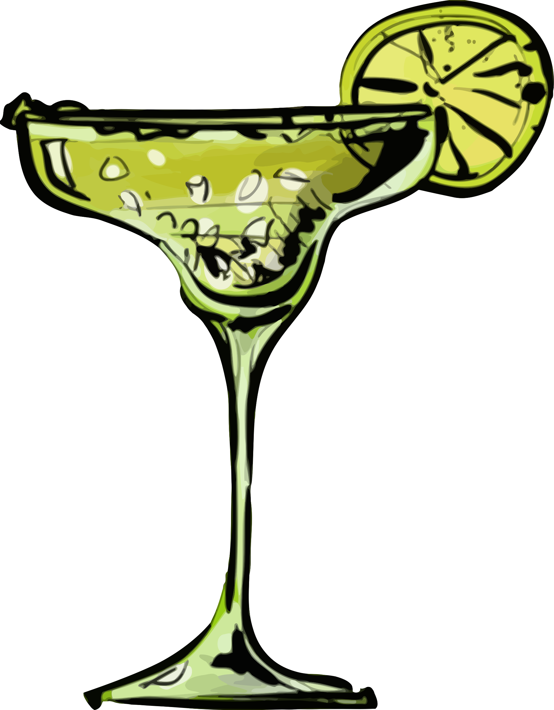Cocktails margarita glass