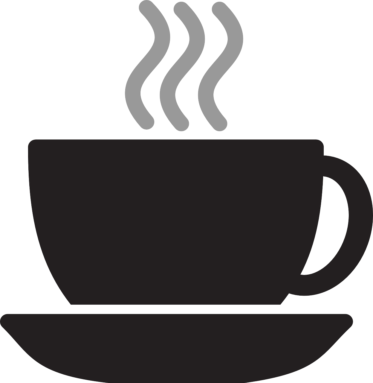 Clipart cup measurement. Coffee silhouette steam tea