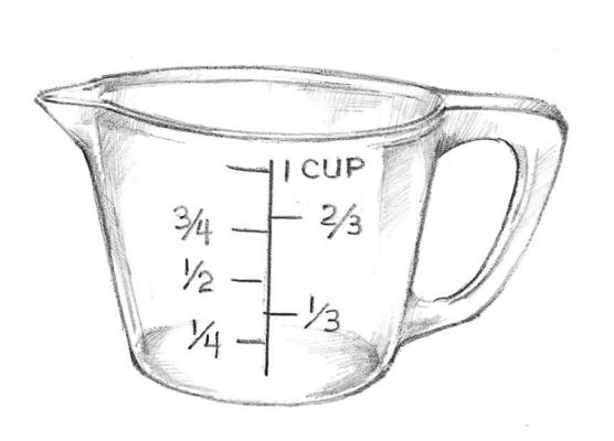 cup clipart mesuring