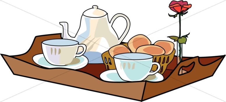 clipart cup morning tea