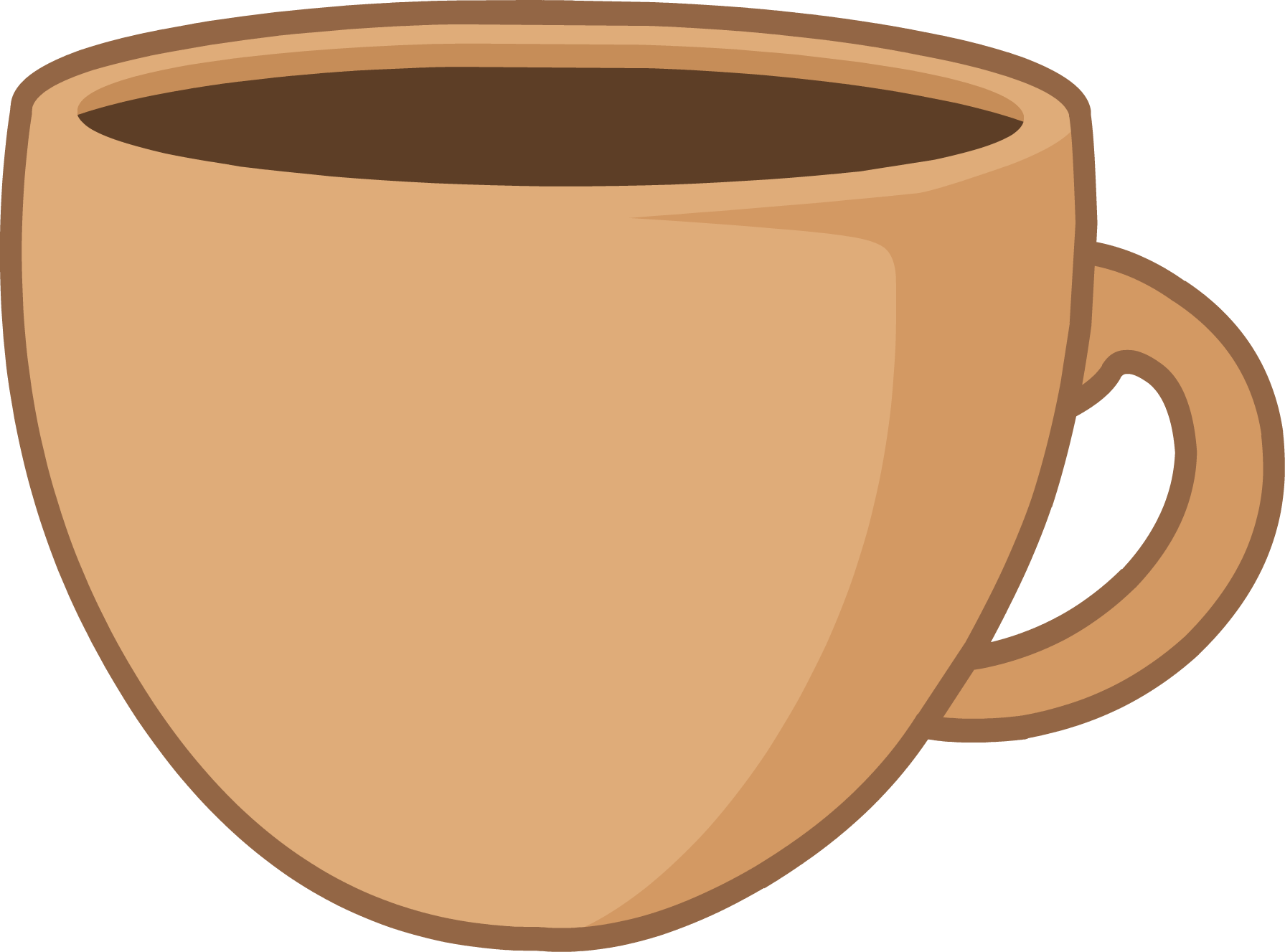 Clipart cup orange cup. Image coffee png object
