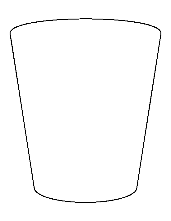 cup clipart template