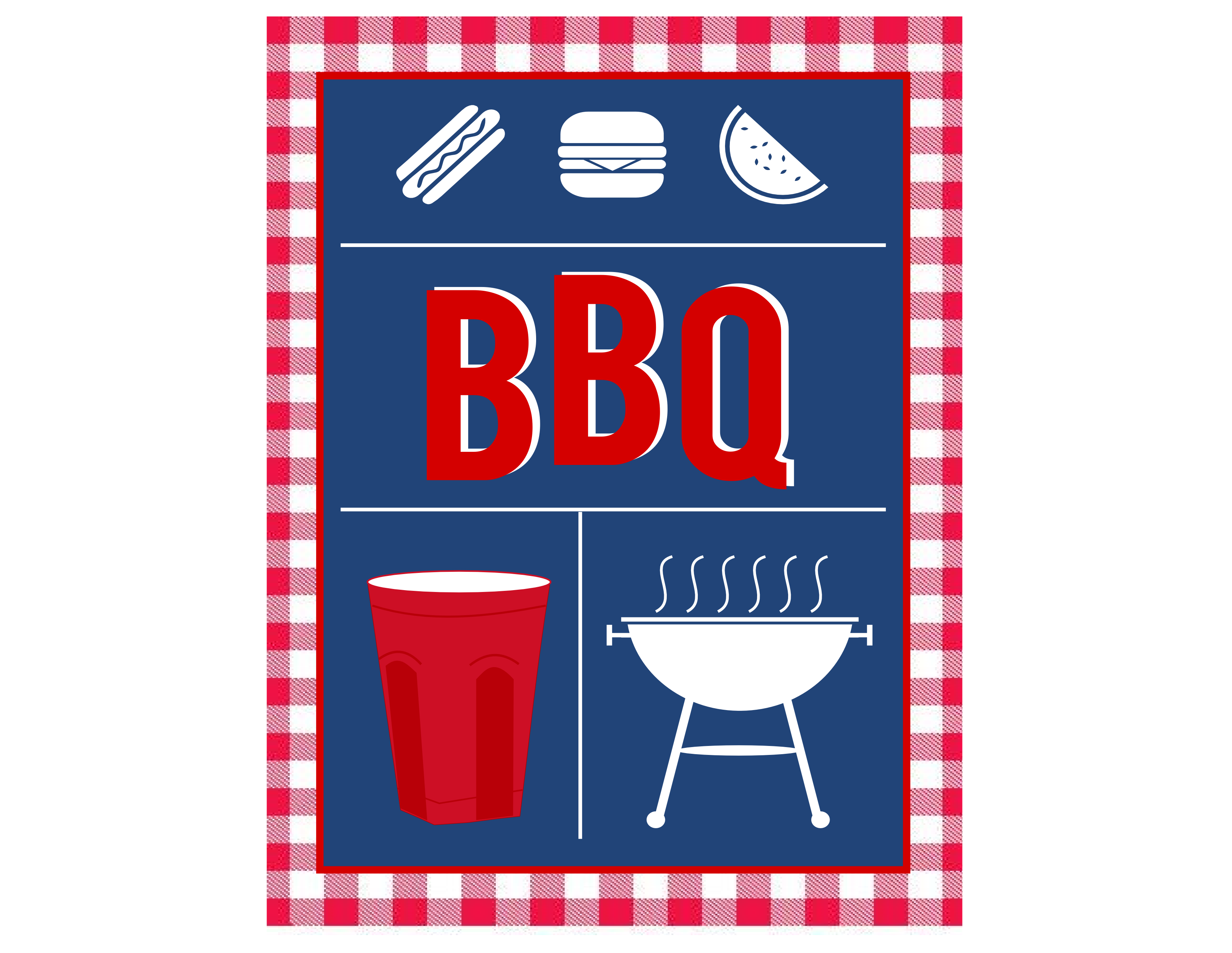 Clipart cup red solo cup. Free bbq party printables