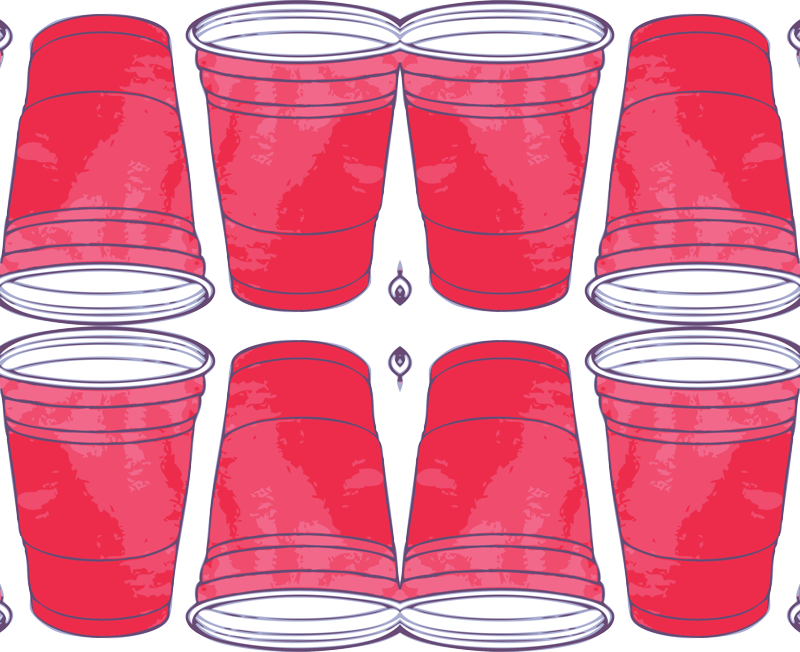 Clipart cup red solo cup. Pattern fabric khaus spoonflower