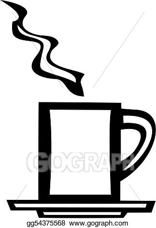 Clipart cup smooth thing. Eps vector white coffee