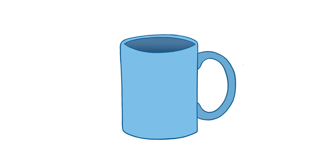 cup clipart spilling