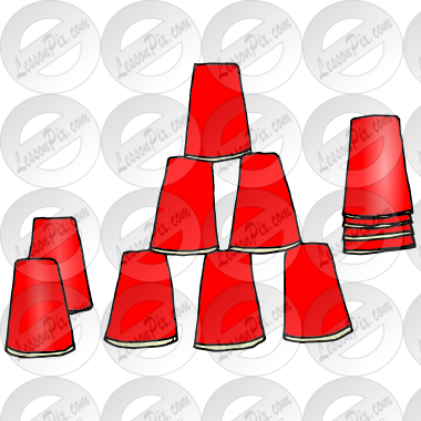 cup clipart stacking