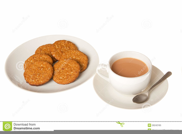 Cup clipart tea biscuit. Of and biscuits free