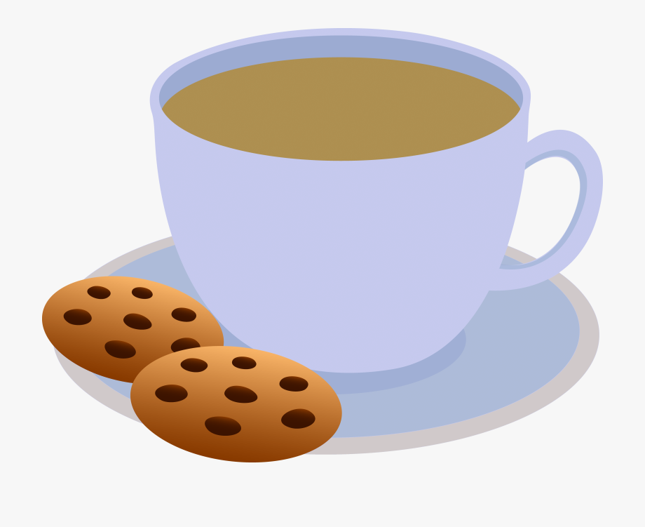 cup clipart tea biscuit