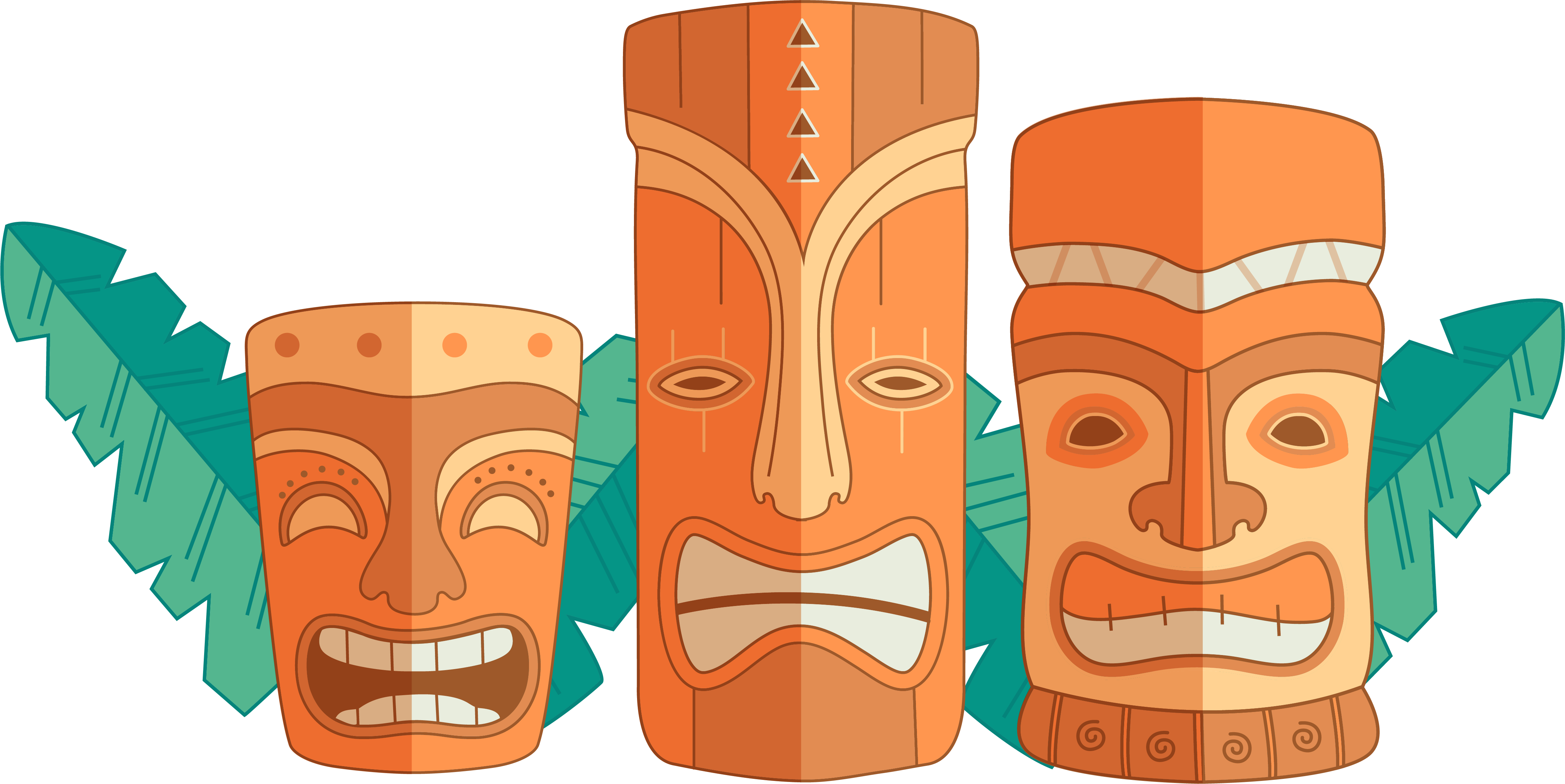 clipart cup tiki