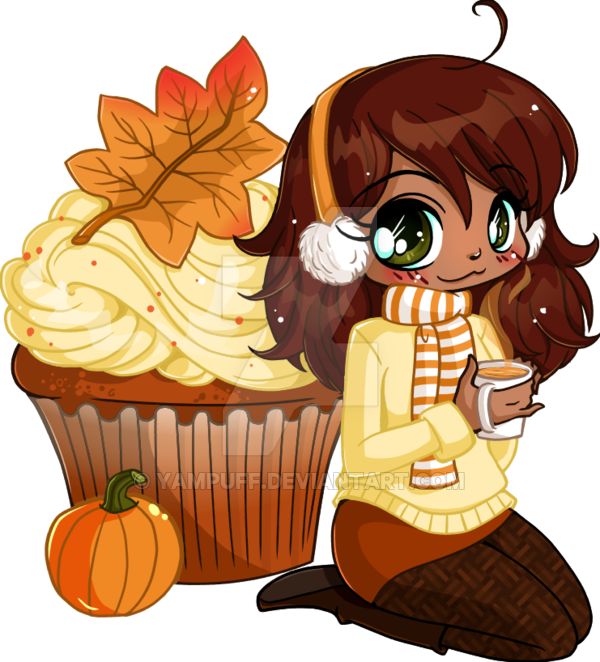 clipart cupcake autumn