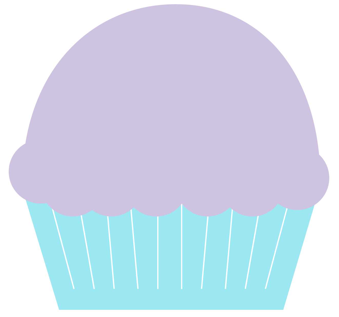 clipart cupcake blue