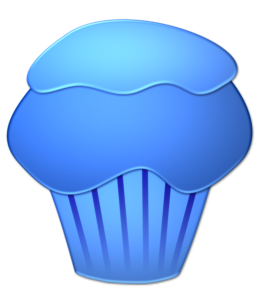 clipart cupcake blue