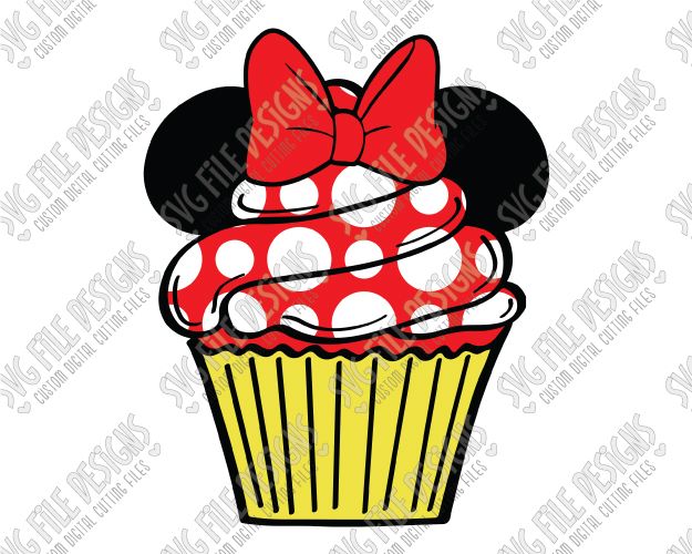 cupcakes clipart mickey mouse cupcake