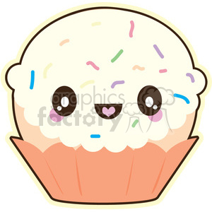 clipart cupcake character