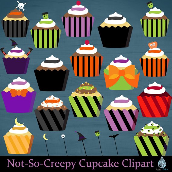 cupcake clipart creepy