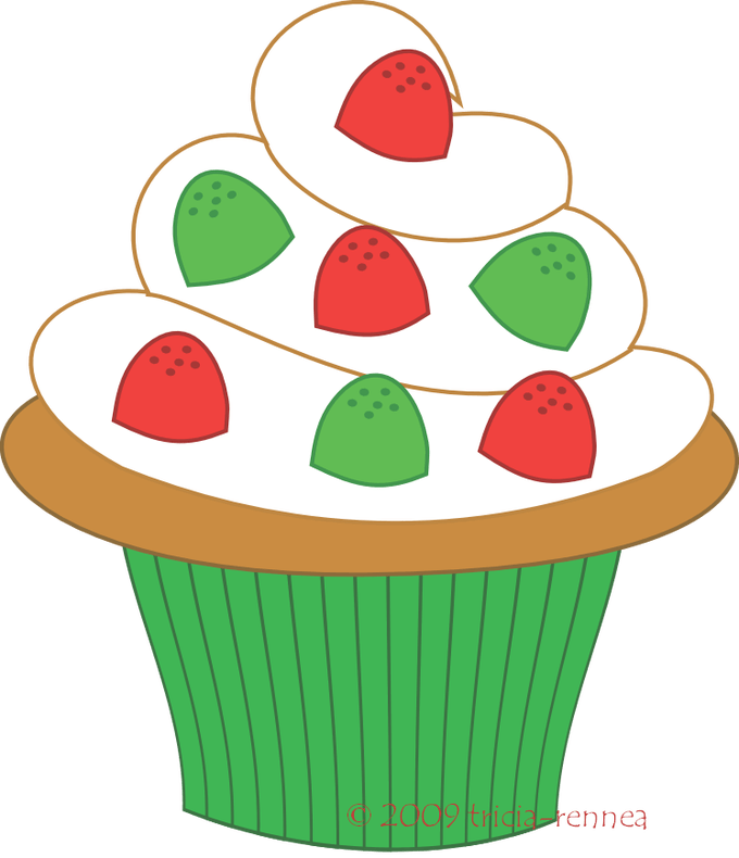 clipart cupcake december