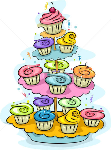 clipart cupcake display