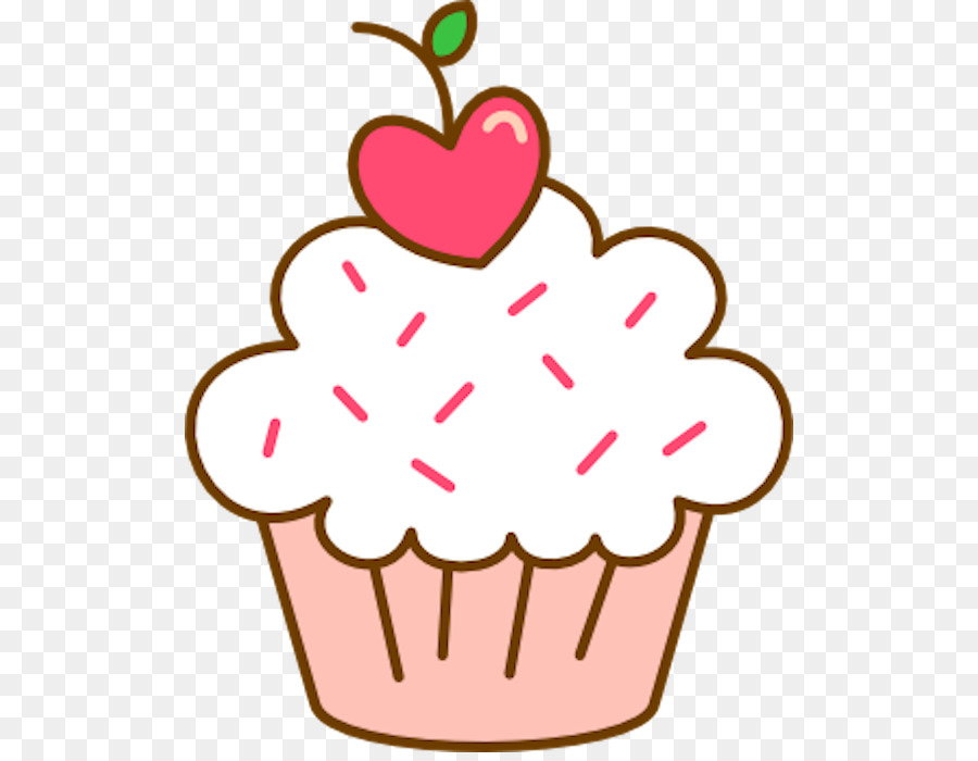 clipart cupcake drawing