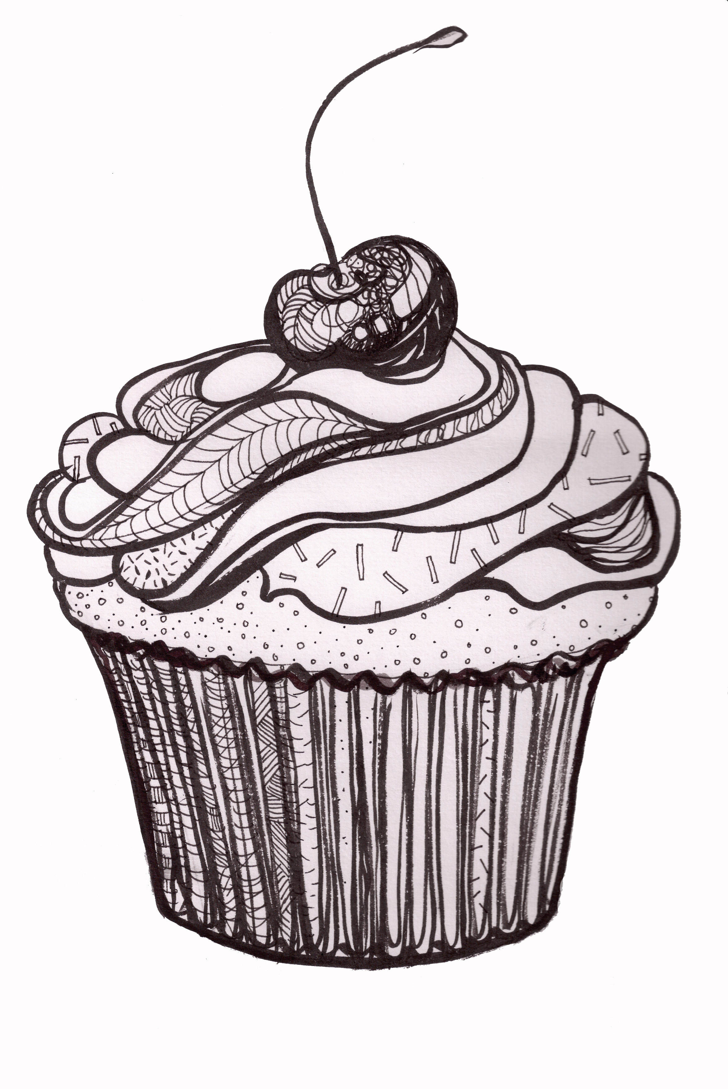 cupcakes clipart drawing