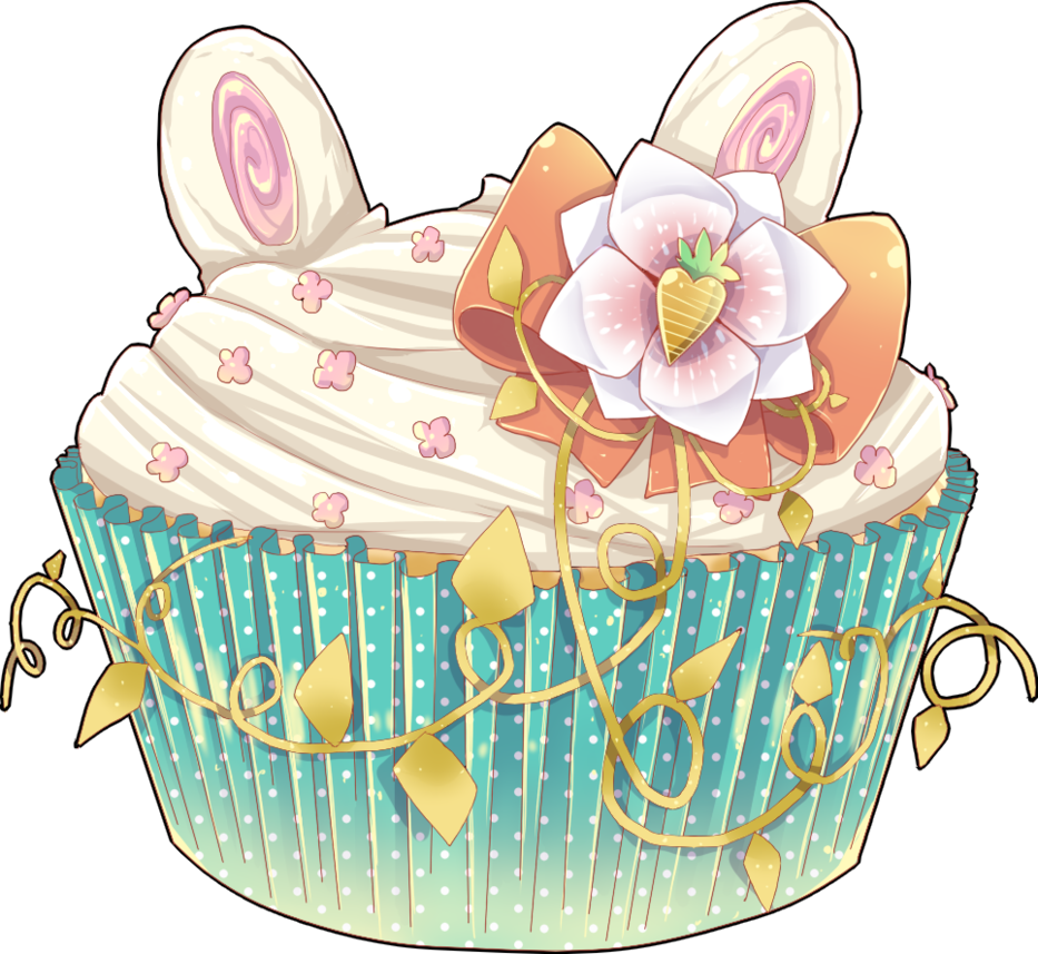 Ee shay s by. Clipart cupcake easter