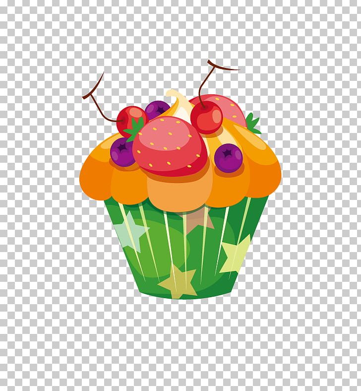 clipart cupcake fruit
