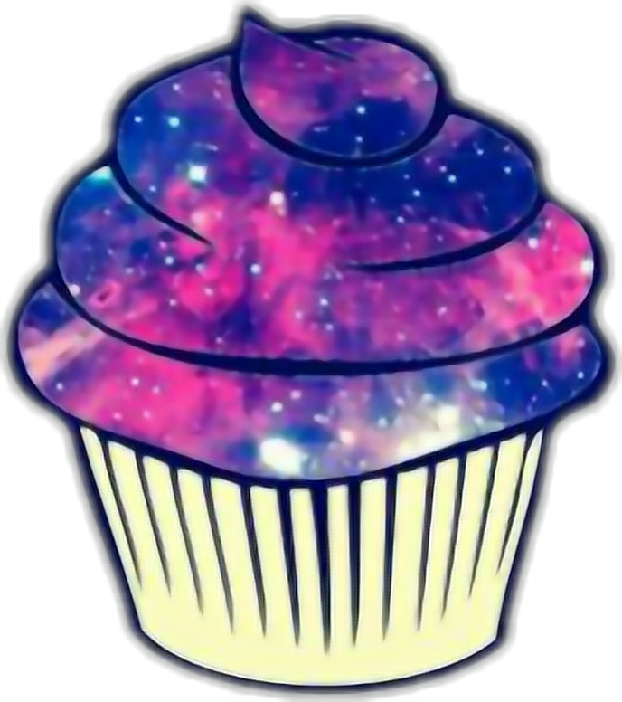 galaxy clipart cupcake