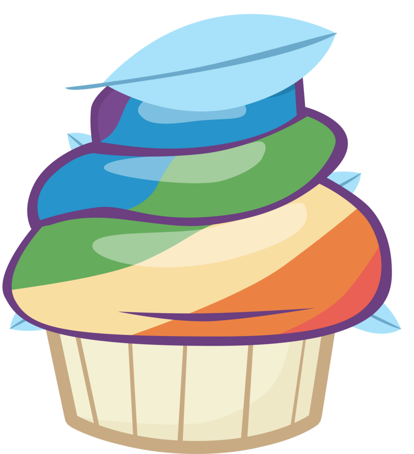 cupcakes clipart rainbow cupcake