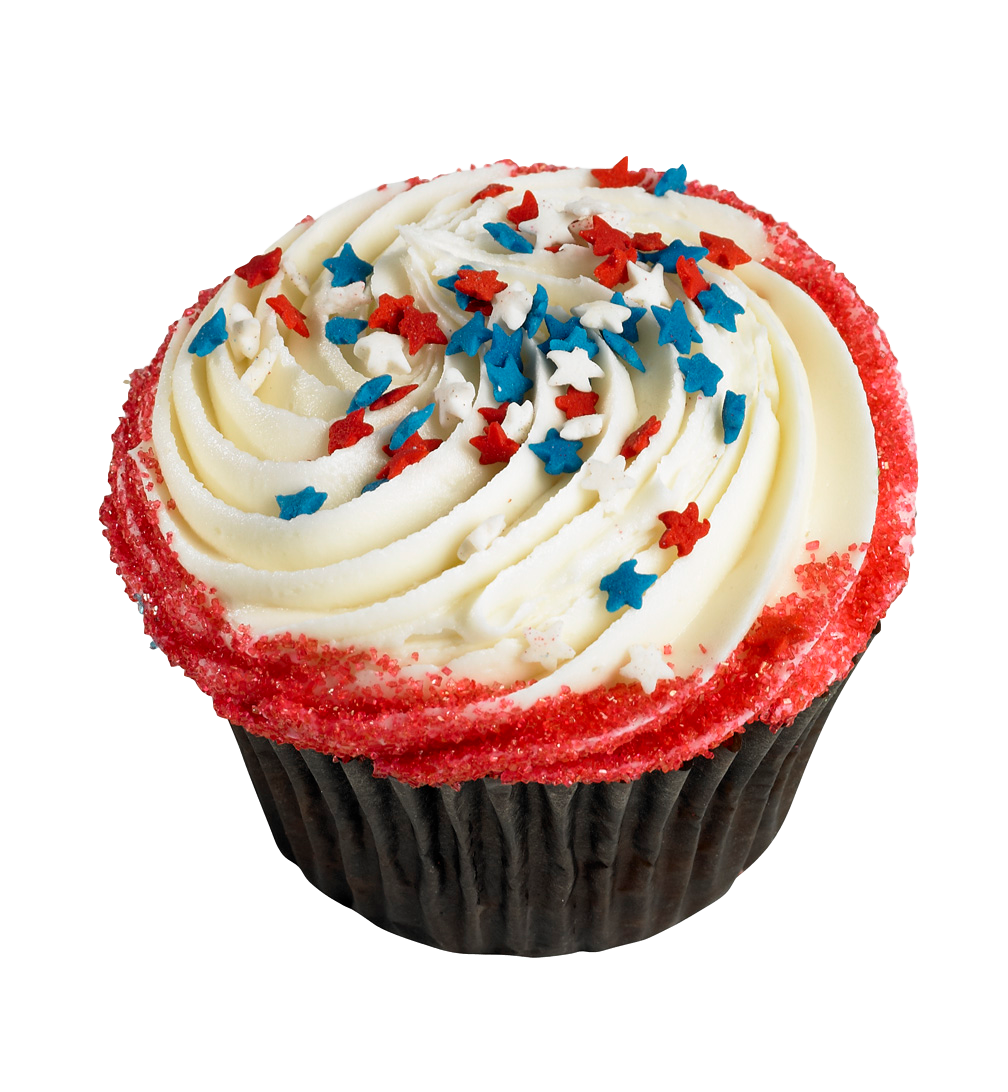 clipart cupcake july 4th