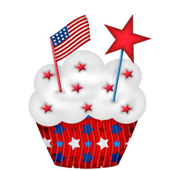 cupcakes clipart july