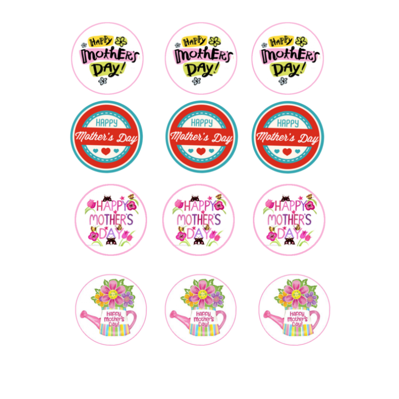 Happy toppers . Clipart cupcake mothers day