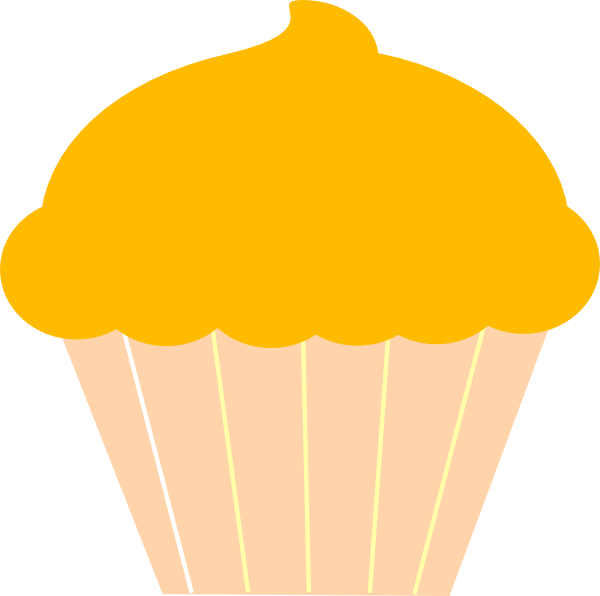 Muffin clipart yellow cupcake. Clip art at clker