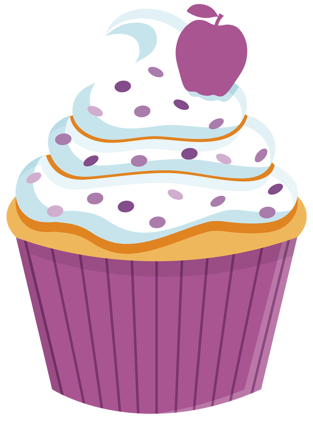 girly clipart cupcake