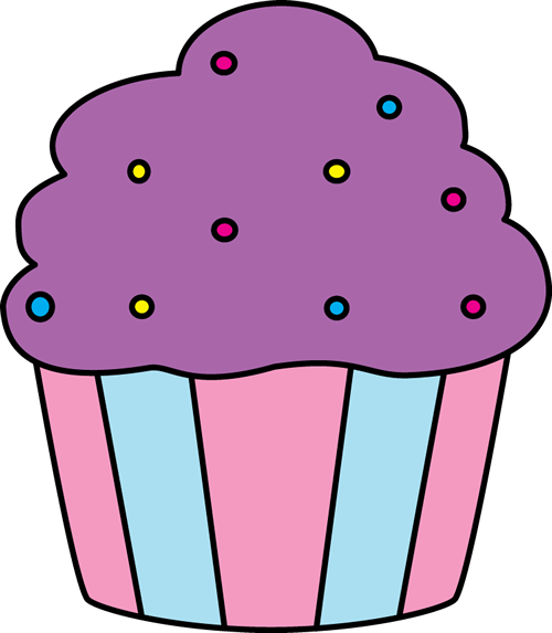cupcakes clipart purple cake